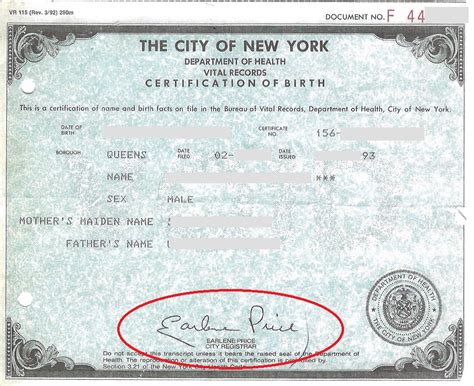 Who Is Issuing Authority For Birth Certificate Prntbl