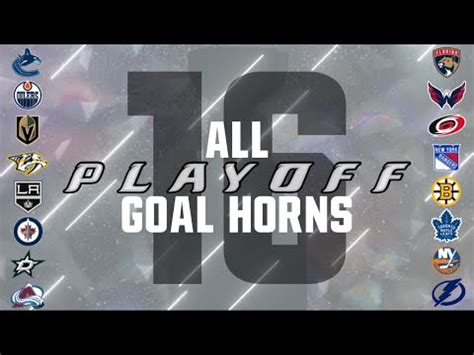 All Nhl Playoff Goal Horns Youtube