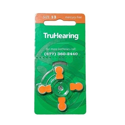 12x TruHearing Batteries TH13-4 Size 13 Hearing Aid Batteries 1.45V EXP ...