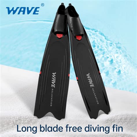 Wave Professional Deep Sea Diving Fins Long Blade Diving Fins For