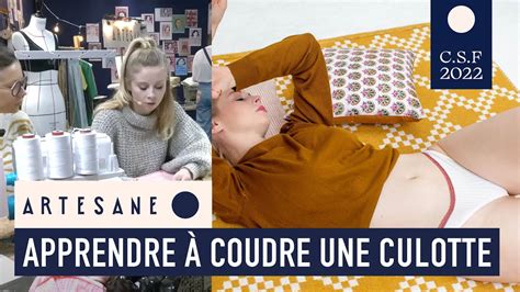 CSF 2022 Apprendre à coudre une culotte par Charlotte Jaubert avec l