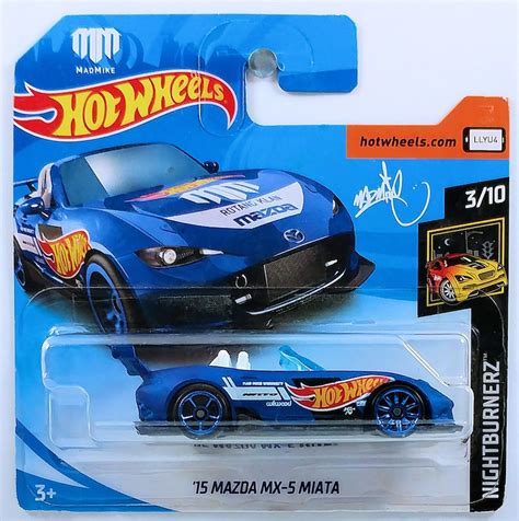 Hot Wheels Mazda Mx Miata Blue Night Burnerz Etsy