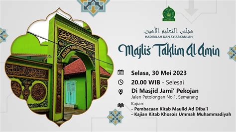 Pembacaan Maulid Ad Dibai Dan Kajian Kitab Khosois Ummah Muhamadiyah Di