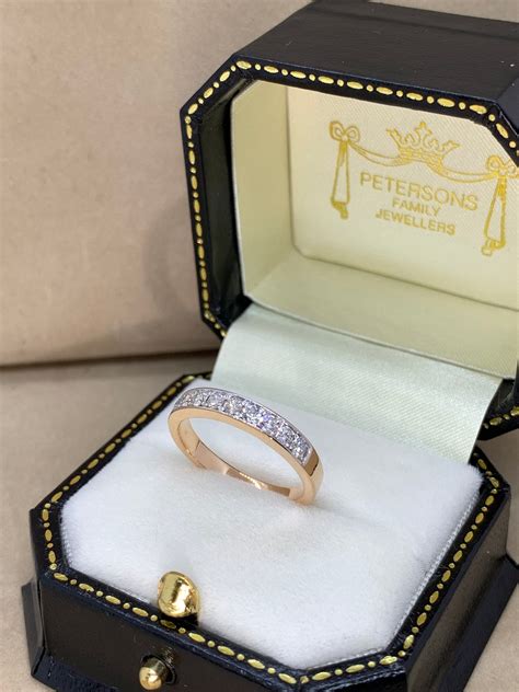 18ct Rose Gold Eternity Ring. – Petersons Jewellers