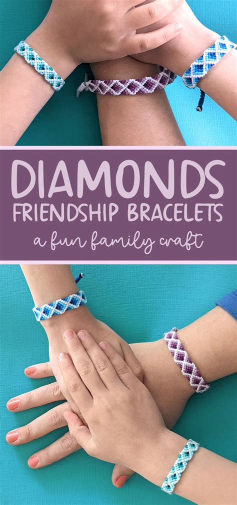 Diamond Friendship Bracelet Pattern With A 3d Effect