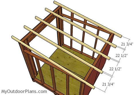 8x8 Shed Roof Plans | MyOutdoorPlans | Free Woodworking Plans and ...