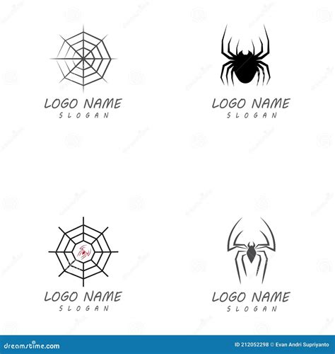 Spider Logo Template Vector Symbol Design Stock Vector Illustration