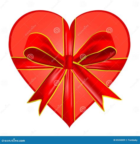 Heart With Bow Stock Vector Illustration Of Award Ideas 8534009