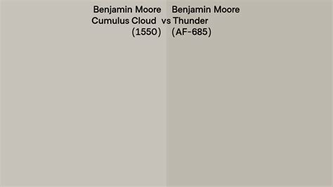 Benjamin Moore Cumulus Cloud Vs Thunder Side By Side Comparison