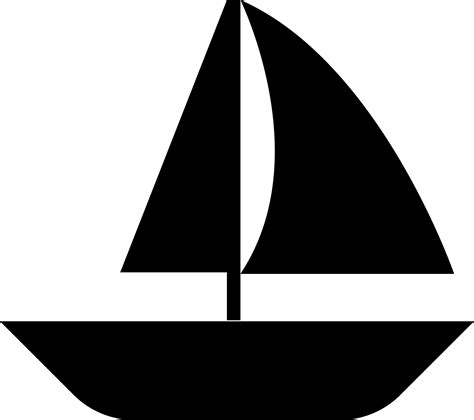 Boat Silhouette With Sails 17035099 Vector Art At Vecteezy