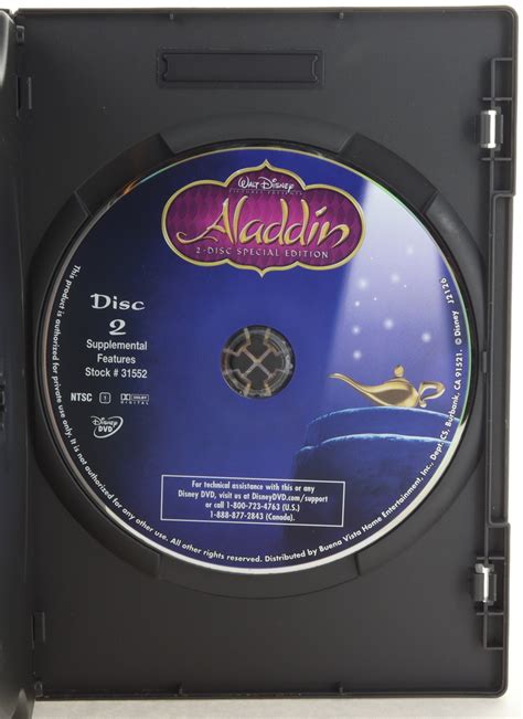 Walt Disney Aladdin 2 Disc Platinum Special Edition Dvd Crown