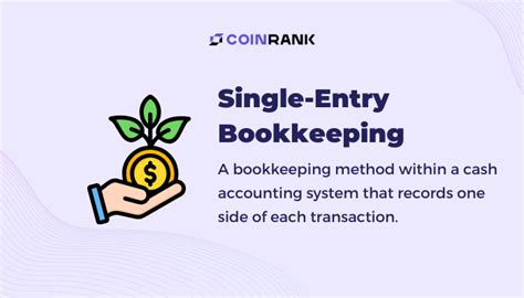 Finance Dictionary Single Entry Bookkeeping Coinrank