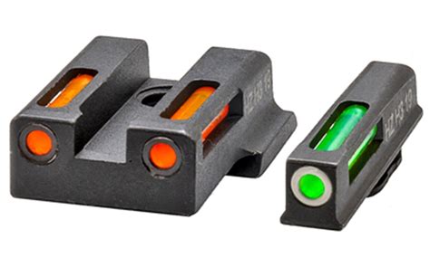 HIVIZ LightWave H3 Tritium Fiber Optic Sights Fits S W M P 380 SHIELD