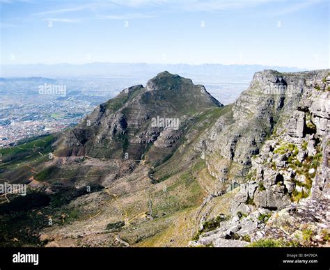 Devils Peak Table Mountain Cape Town South Africa Stock Photo