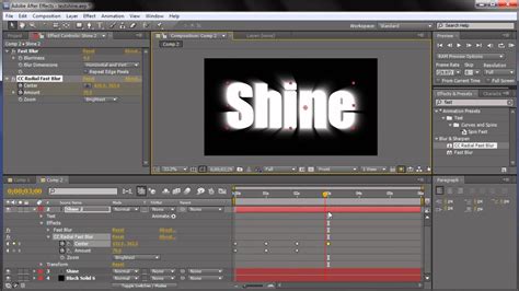 After Effects Tutorial Shine Through Text Effect Hd Youtube