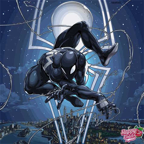 Black Suit Spider Man By Stringdman94 On Deviantart