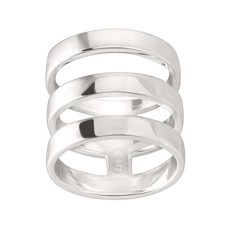 Sterling Silver Three Band Ring Silpada 925 Sterling Silver