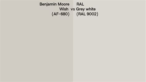 Benjamin Moore Wish Af Vs Ral Grey White Ral Side By Side