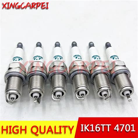 4 6pcs Ik16tt 4701 Dual Iridium Spark Plug For Toyota Mazda Honda Acura