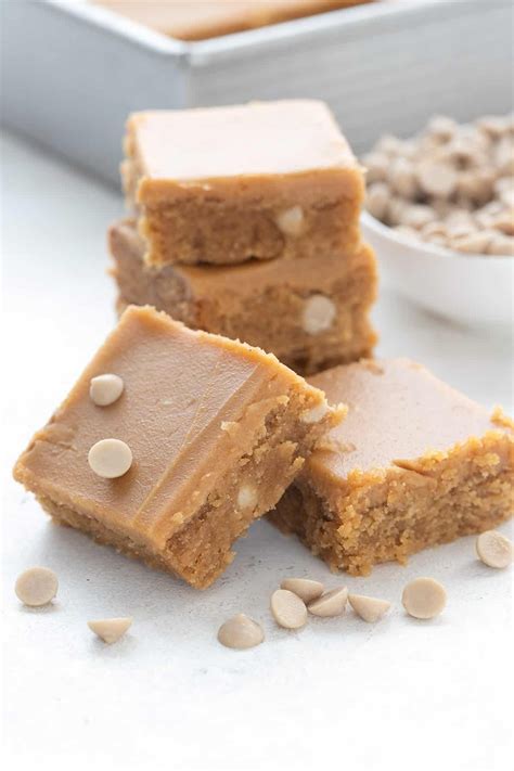 Keto Triple Peanut Butter Blondies Recipe Keto Dessert Easy Low