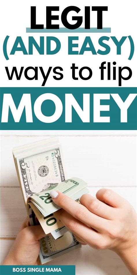 How To Flip Money Legally 25 Legitimate Ways To Flip Money Fast Boss Single Mama