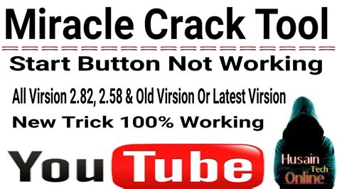 Miracle Thunder Crack Start Button Not Working Miracle Start