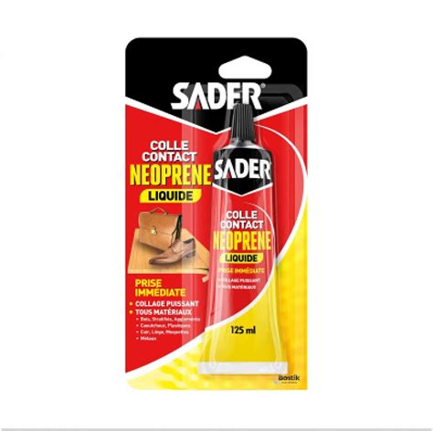 Sader Colle Contact Néoprène Liquide Colle Extra Forte Tous Matériaux