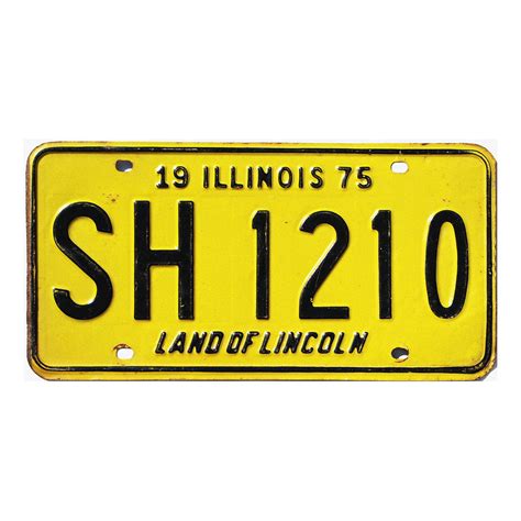 1975 Illinois License Plate Sh1210 Collectible Il Plates