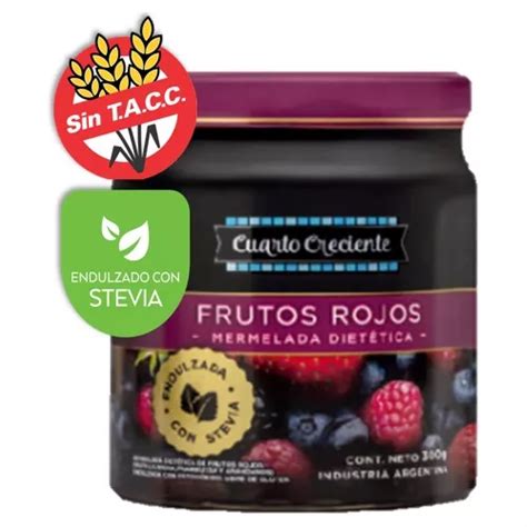 Mermelada Frutos Rojos Con Stevia Cuarto Creciente Gr Mercadolibre