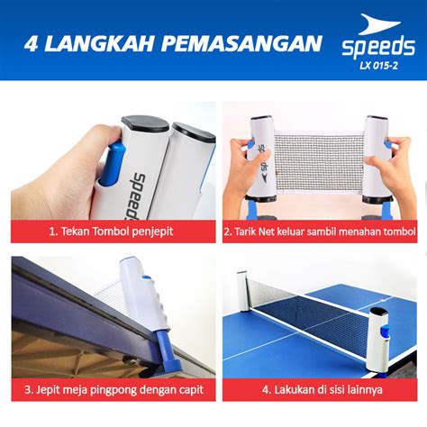 Speeds Net Pingpong Net Original Net Jaring Tenis Meja Pingpong