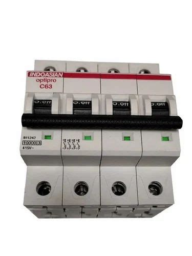 Four Pole Indoasian Optipro C Mcb Switch No Of Channels