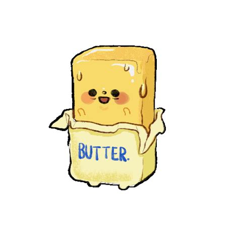 Butter Melting Sticker for iOS & Android | GIPHY