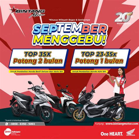 Spesial September 2021 Bintang Motor Bogor Honda Bintang Motor