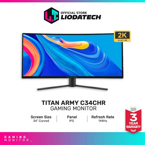 Titan Army Curved Ultrawide K Hz Ms Gaming Monitor C Chr