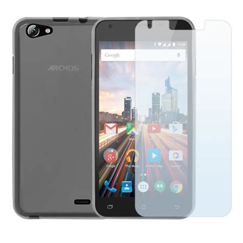 Pack De Protection Pour Archos Helium Plus Coque Fine En Gel Flex