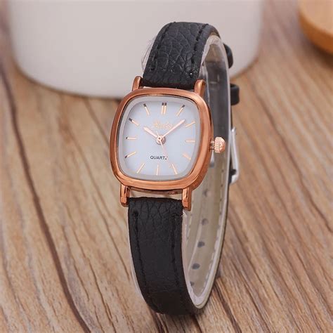 Luobos Small Dial Women Watch Fashion Casual Leather Quartz Wrist