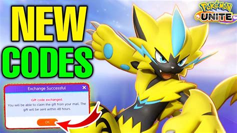 New Update Pokemon Unite Gift Codes Pokemon Unite Codes