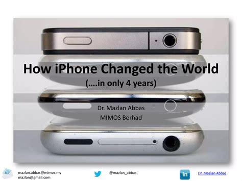 How Iphone Changed The World Ppt Free Download