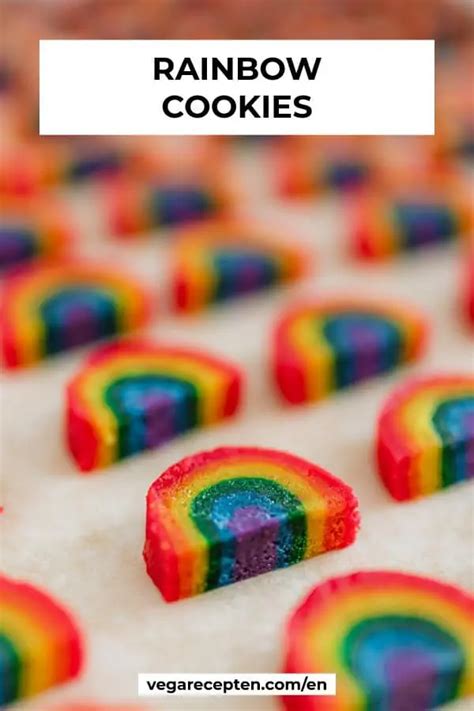 Rainbow Cookies Recipe Vegan Shortbread Cookies Vega Recepten