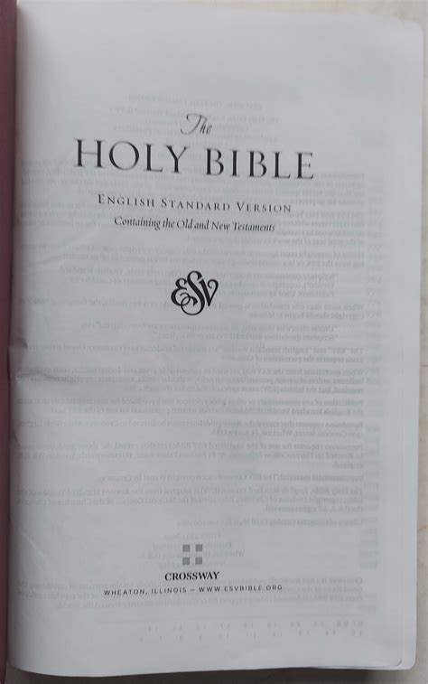 The Holy Bible, English Standard Version (ESV), Containing the Old and ...