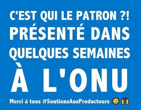 linitiative prochainement presentee  lonu cest qui le patron