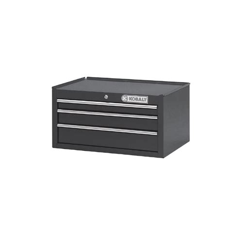 Kobalt 3-Drawer 26.1" Steel Intermediate Tool Chest (Black) at Lowes.com