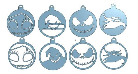 3d File Jacks Christmas Spheres Nightmare Before Christmas Ornament