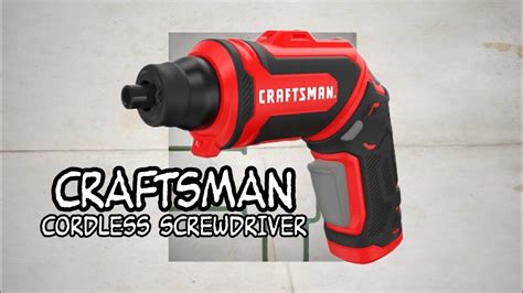 Craftsman Cmht Bi Volt Cordless Pivot Screwdriver Youtube