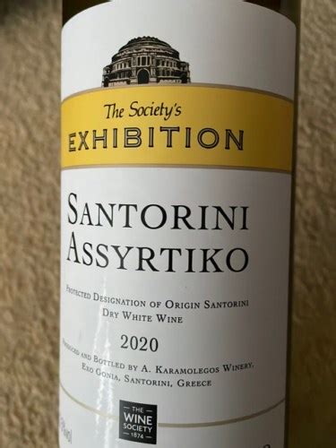 The Wine Society The Society S Exhibition Santorini Assyrtiko Vivino US