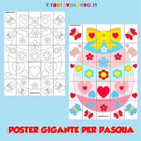 Poster Gigante Con L Uovo Di Pasqua Fantavolando