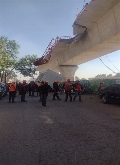 Cae Parte De Una Estructura Del Tren Interurbano M Xico Toluca V Deo