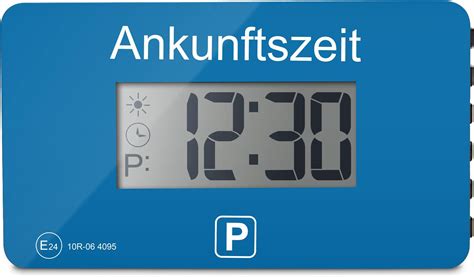 Needit 2X Park Lite Elektronische Parkscheibe Digitale Parkuhr Blau Mit