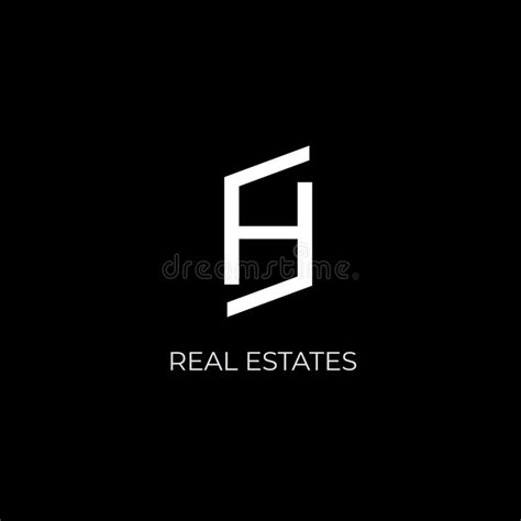 H Letter Vector Logo Real Estates Logo Geometric Logo With Letter H