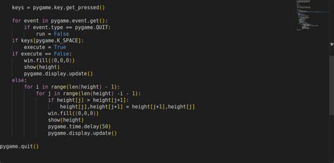 Visualizing Bubble Sort Algorithm In Python Using Pygame Dev Community